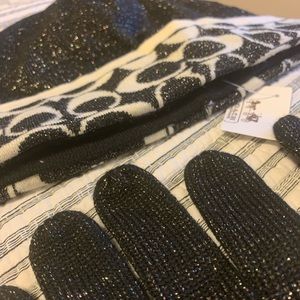 COACH Hat and Glove Set